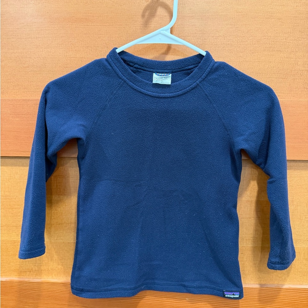 Patagonia Kids Long Sleeve Shirt - Deep Blue